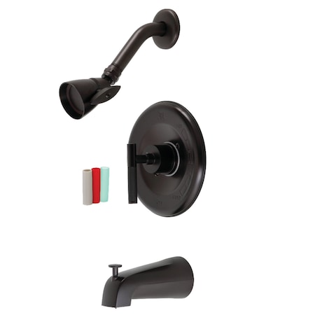 Kingston Brass KB6635CKL Single-Handle Tub and Shower Faucet, Oil Rubbed Bronze KB6635CKL